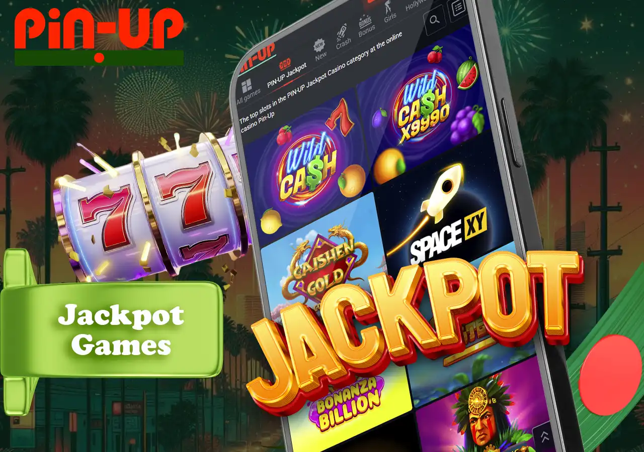 Check out the large selection of Jackpot Games